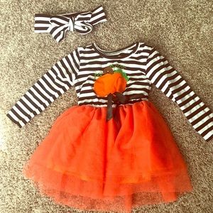 Girl 2T Boutique Pumpkin Dress